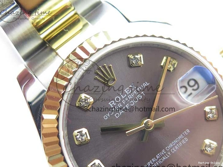 0112 SoftTouch Datejust 31mm 278273 SS YG BP Maker Best Edition Gray Diamonds Dial on SS YG Oyster Bracelet 2715